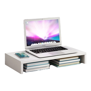 显示器增高架电脑抬高支架电视垫高底座木架子黑胡桃木板定制尺寸