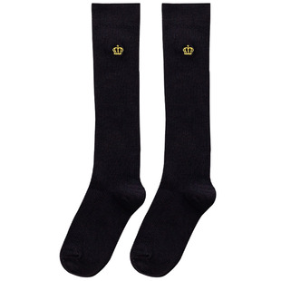 黑色小腿袜子女春秋夏季薄款jk袜纯棉显瘦腿半筒半截袜高筒及膝袜