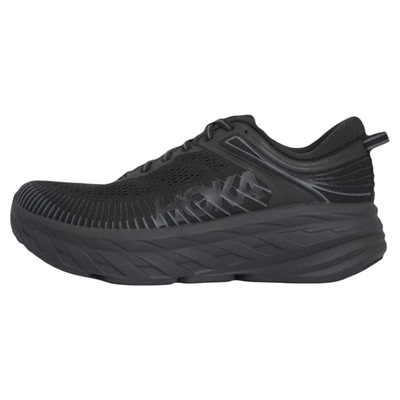 HOKA ONE ONE Bondi 7 舒适 潮流 跑步鞋 男款 黑色1110518-BBLC