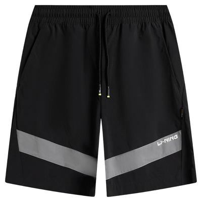 李宁短裤男士新款休闲梭织运动裤
