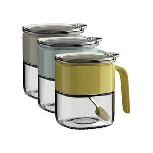 川岛屋调料盒厨房家用盐罐调料罐密封防潮收纳盒油壶玻璃调味瓶罐