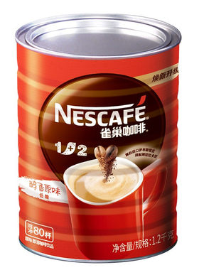 雀巢咖啡原味罐装1200g醇香减糖