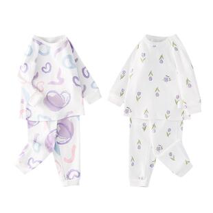 2件套 宝宝秋衣秋裤打底居家服套装儿童睡衣纯棉长袖分体衣服新款