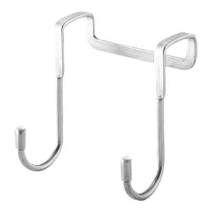 不锈钢床边柜门挂钩宿舍双钩S型挂勾挂衣服浴室厨房挂架S勾子门后