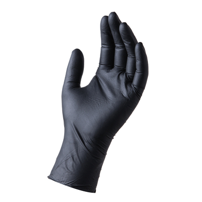 一次性黑色丁腈手套维修汽车洗车纹绣食品加工耐弱酸弱碱乳胶橡胶