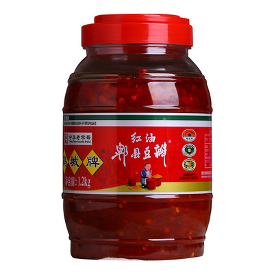 鹃城牌郫县豆瓣酱红油娟城俾郸祁