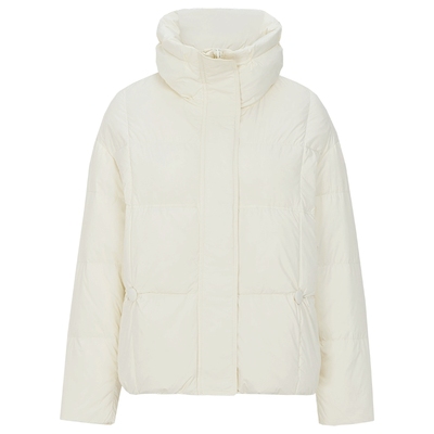 马天奴纯色高立领短款羽绒服