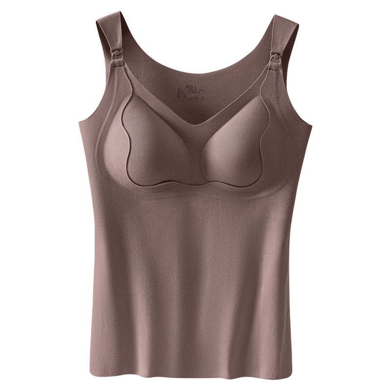 保暖哺乳背心产后喂奶秋冬打底衫