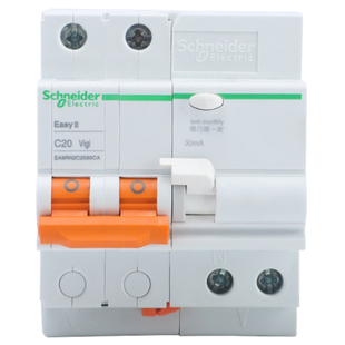 施耐德原装EA9RN2C2030CA小型漏电断路器1P+N/2P/3P/4P电流6A~63A