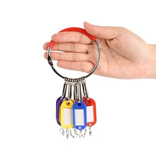 钥匙圈环钥匙扣圈钥匙盘收纳神器钥匙牌分类神器标记标签牌新款