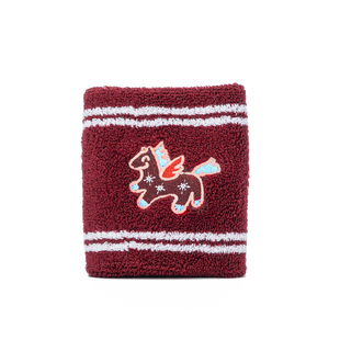 FolysMoment 开心小马酒红色运动网球羽毛球专用保暖护腕