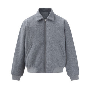 Dashufulcrum老钱风呢料简约羽绒服男女冬季90白鸭绒质感保暖外套