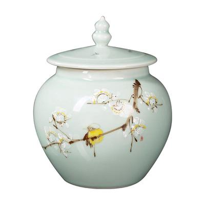 景界陶瓷景德镇中式小清新茶叶罐