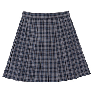 暮冬 格裙心脏地震原创jk制服套装深色格子百褶裙女校供感半身裙
