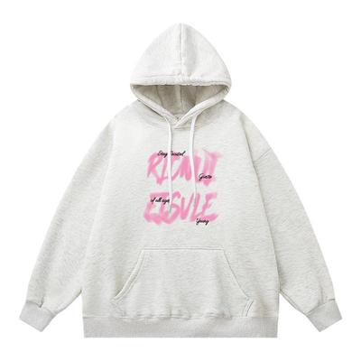 数码直喷印花美式连帽卫衣男休闲