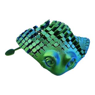 新款3D打印鳐鱼魔鬼鱼活动关节打印摆件儿童仿真可爱网红玩具装饰