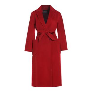 【山羊绒】-乔万尼大衣高端双面呢红色系喜庆毛呢大衣ET4A939101