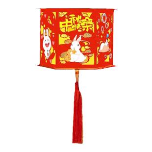 元宵节手工diy灯笼材料包儿童幼儿园发光投影手提新年走马灯装饰