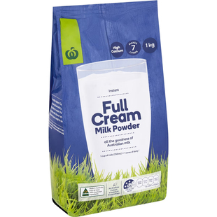 澳洲直邮  woolworths  全脂/脱脂速溶奶粉 1kg