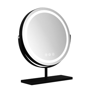 智能梳妆台镜子化妆镜LED带灯台式桌面旋转轻奢高级感主卧梳妆镜