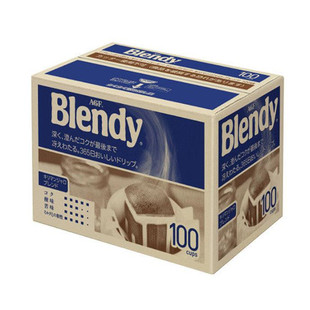 日本直邮 AGF blendy乞力马扎罗咖啡 滴漏式挂耳咖啡 100小包 1箱