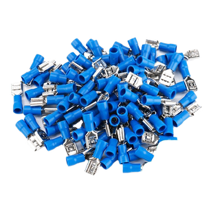 伊莱科FDD2-250母预绝缘端头插簧插片冷压接线端子快速接线铜鼻子