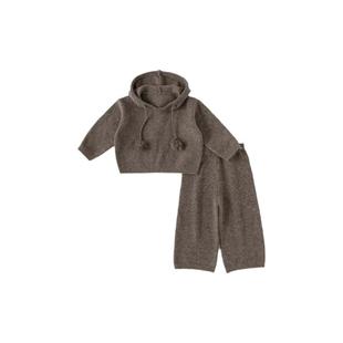 女童套装男童春装2026新款早春衣服儿童针织套装春秋宝宝时髦童装