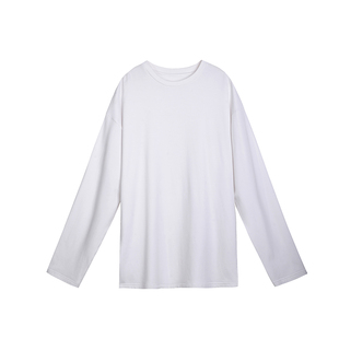 打底T恤衫女土长袖加绒白色秋冬季2024洋气网红宽松百搭修身内搭