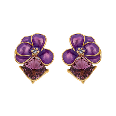 Eternelle鸢尾花笺轻奢高档耳钉