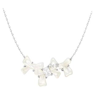 何方贝母蝴蝶结耳环hefang项链董生活同款轻奢2024婚礼女