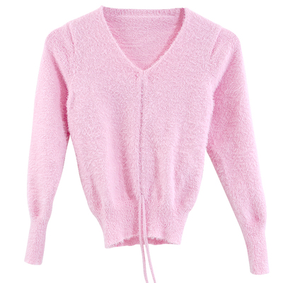 儿童舞蹈毛衣披肩长袖保暖上衣女