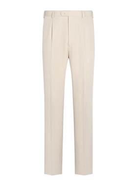 Suitsupply砂砾色棉混纺长裤