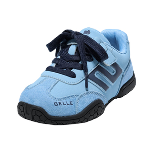 【香菇来了】百丽童鞋女童赛车红色德训鞋冬季加绒儿童板鞋运动鞋