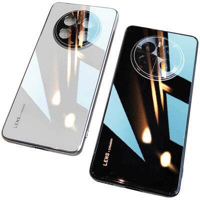 适用华为mate50升级款冰晶玻璃壳