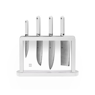 火候大马士革钢刀羽系列五件套全套刀具套装厨具切片厨师家用礼品