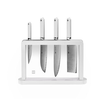 火候大马士革钢刀羽系列五件套全套刀具套装厨具切片厨师家用礼品