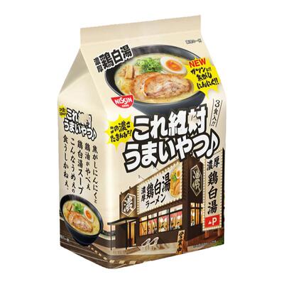 日清速食面鸡白汤日本袋装非油炸