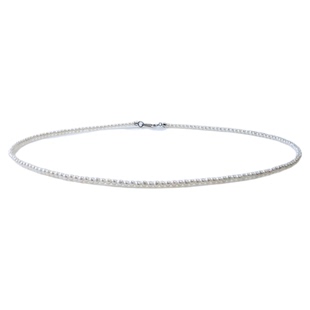 极细2mm小米珠珍珠项链项圈choker诸暨天然淡水珍珠颈链女S925银