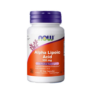 NOWfoods 阿尔法硫辛酸抗糖降氧a营养神经末梢α硫辛酸片天然正品