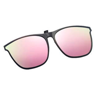 冰梅粉色时尚男女大框超轻偏光太阳镜夹片旅行钓鱼开车近视太阳镜