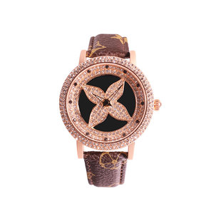 Diroy迪罗伊【情人节礼物】小棕表气质女士腕表时尚复古石英女表