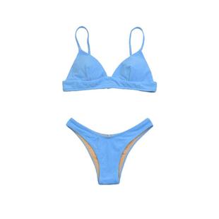 VALTOS沙滩分体泳衣女款小胸聚拢比基尼套装海边度假纯欲泳装Sexy