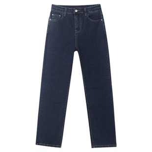 加绒烟管裤女2026新款爆款冬季小个子法棍高腰显瘦九分直筒牛仔裤