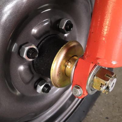 6205轴承四孔前轮毂工程电动三轮车法兰盘总成互换毂轴头农机配件