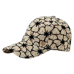 高端品牌春秋棒球帽女士时尚洋气百搭植绒印花鸭舌帽潮流蕾丝帽子