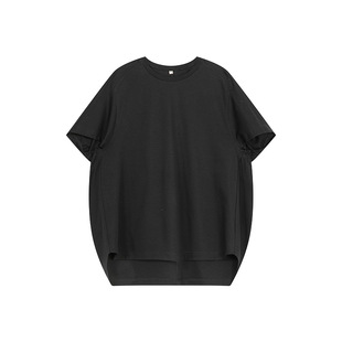 一城画一夏季通勤时尚简约宽松透气抗皱基本款T恤女上衣