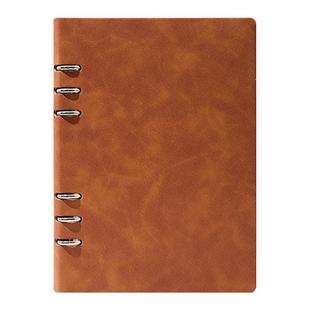 b5活页笔记本本子可拆卸a5硬壳2025年新款高颜值商务记录本学生工作手账本礼盒装日记本可印logo日历超厚红色