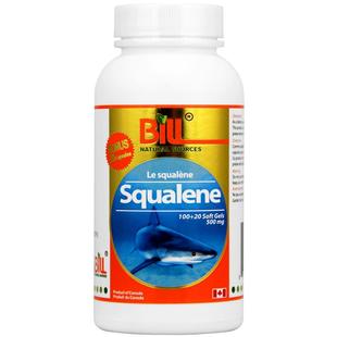 BILL加拿大角鲨烯胶囊 鱼肝油精华 鲛鲨烯鱼油胶囊Squalene 500mg