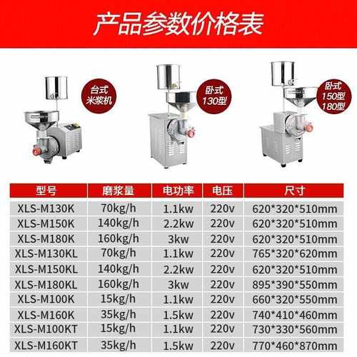 喜莱盛米浆机商用磨米浆机肠粉打浆机早餐店现磨全自动磨米肠粉机