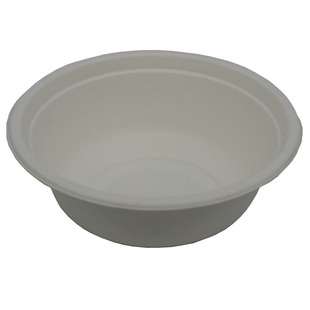 一次性碗筷火锅冒菜蘸料小碗家用加厚纸浆碗手工纸碟纸盘圆形纸碗